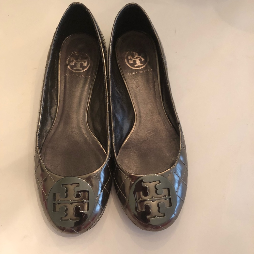 Tori Burch ballet flats size 71/2, quilted leather